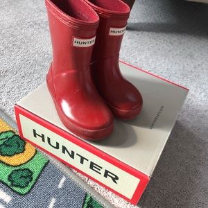 Hunter Toddler Boots Red size 5